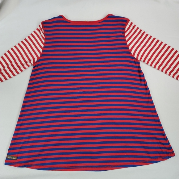 Matilda Jane Catch Some Zs Modal Blend PJ Stripe Shirt Top Sz L - Picture 11 of 12